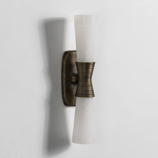 Twist Tapered Alabaster Wall Sconce