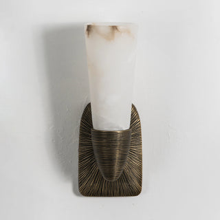 Twist Tapered Alabaster Wall Sconce