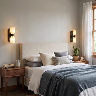 Up-Down Alabaster Duo Wall Sconce