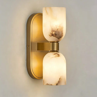 Up-Down Alabaster Duo Wall Sconce