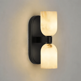 Up-Down Alabaster Duo Wall Sconce