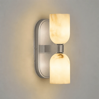 Up-Down Alabaster Duo Wall Sconce