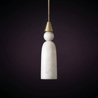 Verity Alabaster Dome Spiral Chandelier