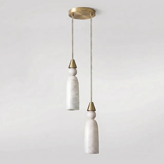 Verity Alabaster Dome Spiral Chandelier