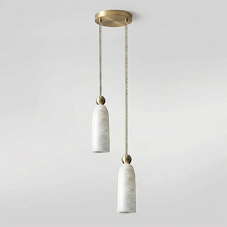 Verity Alabaster Dome Spiral Chandelier