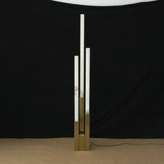 Vertical Alabaster Geometric Floor Lamp