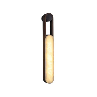 Vertical Ring Handle Alabaster Wall Lamp