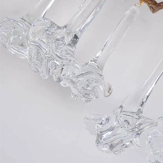 Vine-Patterned Glass Floral Wall Sconce