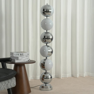 Vloer Floor Lamp Vidirlighting Lit in Modern Living Room Reading Corner beside Wood Accent Table and Armchair with Warm Ambient Lounge Glow