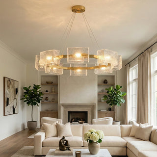 Water ripple Glass  Chandelier