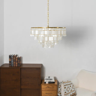 Waterfall Natural Shell Chandelier