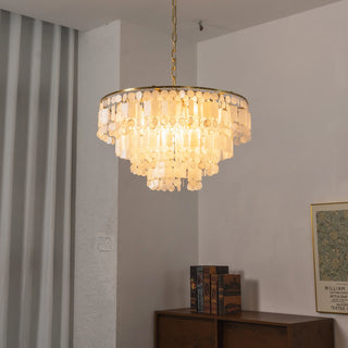 Waterfall Natural Shell Chandelier