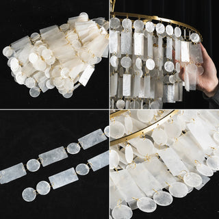 Waterfall Natural Shell Chandelier