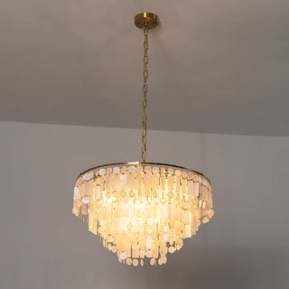 Waterfall Natural Shell Chandelier