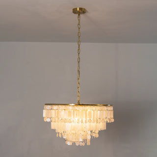 Waterfall Natural Shell Chandelier