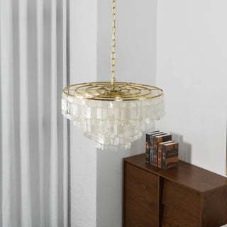 Waterfall Natural Shell Chandelier