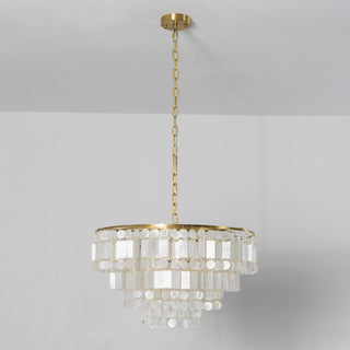 Waterfall Natural Shell Chandelier