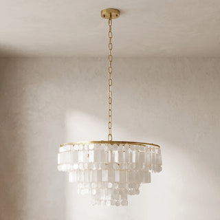 Waterfall Natural Shell Chandelier