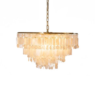 Waterfall Natural Shell Chandelier