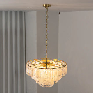 Waterfall Natural Shell Chandelier