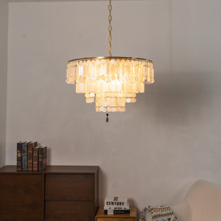 Waterfall Natural Shell Chandelier