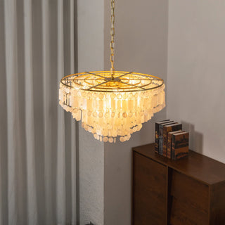 Waterfall Natural Shell Chandelier