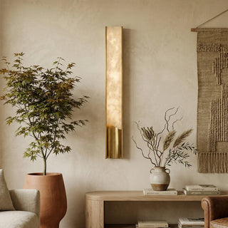 Wave Vein Aurelia Alabaster Wall Light