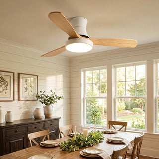 Wooden Three Blade Ceiling Fan Lights