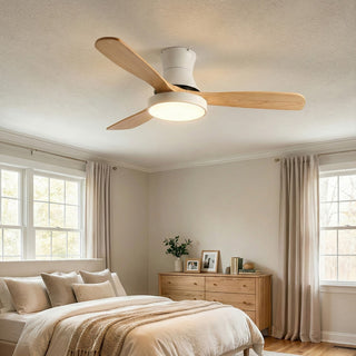 Wooden Three Blade Ceiling Fan Lights