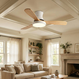 Wooden Three Blade Ceiling Fan Lights