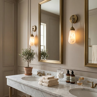 Wren Hanging Alabaster Sconce