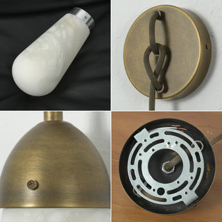 Wren Hanging Alabaster Sconce