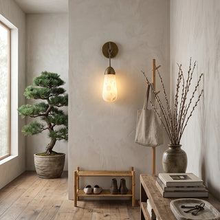 Wren Hanging Alabaster Sconce
