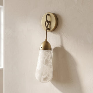 Wren Hanging Alabaster Sconce