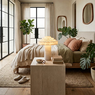 Ziggara Tiered Alabaster Table Lamp