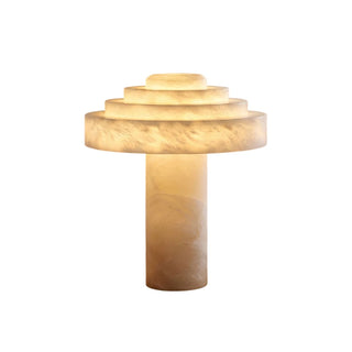 Ziggara Tiered Alabaster Table Lamp