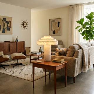 Ziggara Tiered Alabaster Table Lamp