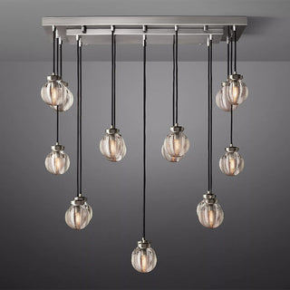 Fantasy Pearl Ball Linear Chandelier 36"