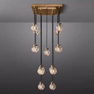 Fantasy Pearl Ball Linear Chandelier 36"