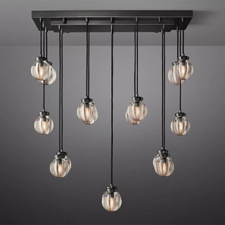 Fantasy Pearl Ball Linear Chandelier 36"