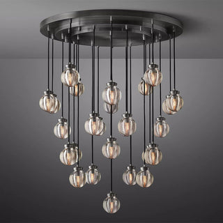 Fantasy Pearl Ball Round Chandelier 38"