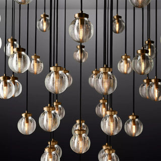 Fantasy Pearl Ball Round Chandelier 48"