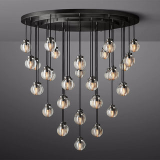 Fantasy Pearl Ball Round Chandelier 48"