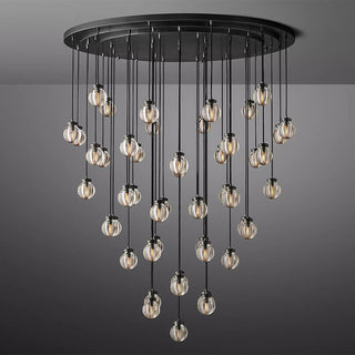 Fantasy Pearl Ball Round Chandelier 60"