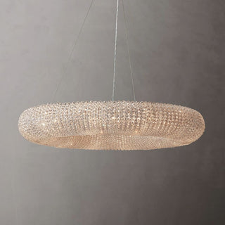 Crystal Smoked Round  Chandelier