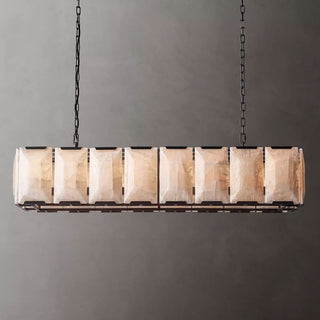 Harson Calcite Rectangular Chandelier 54"