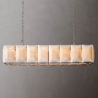 Harson Calcite Rectangular Chandelier 54"