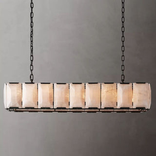 Harson Calcite Rectangular Chandelier 62"