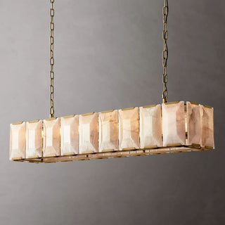 Harson Calcite Rectangular Chandelier 62"