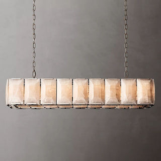 Harson Calcite Rectangular Chandelier 62"